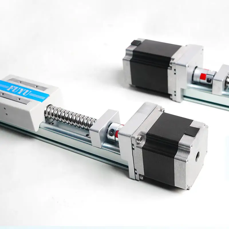 Mute Design Module Compact Structure Rail Motorized Linear Guide Support Flip Load Ball Screw Electric Actuator