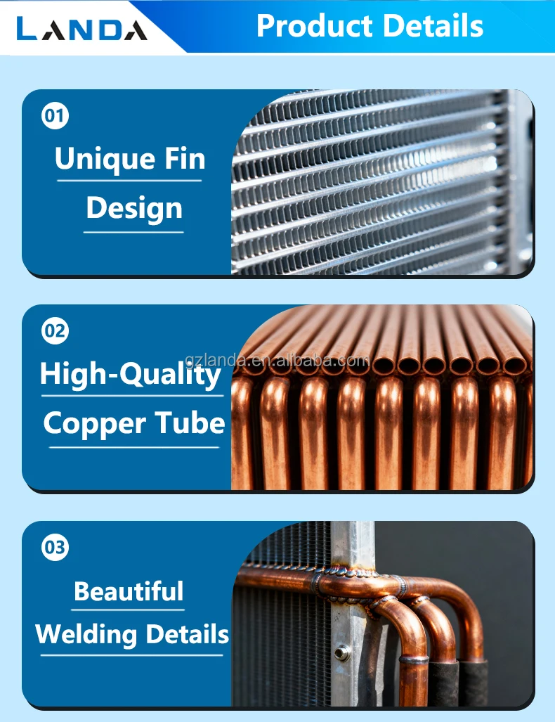 Air Cooled Condenser, DL-2/10, Copper, Evaporator - detail 18