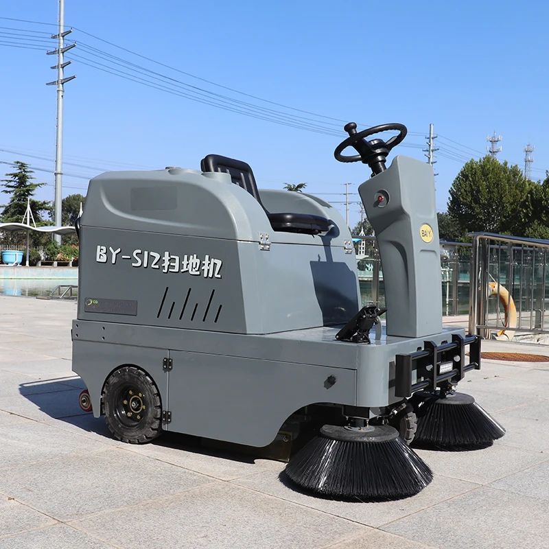 Environmental Protection Electric Ride-on Road Sweeper Street Cleaning Car with Engine Motor Pump-Core Components Included