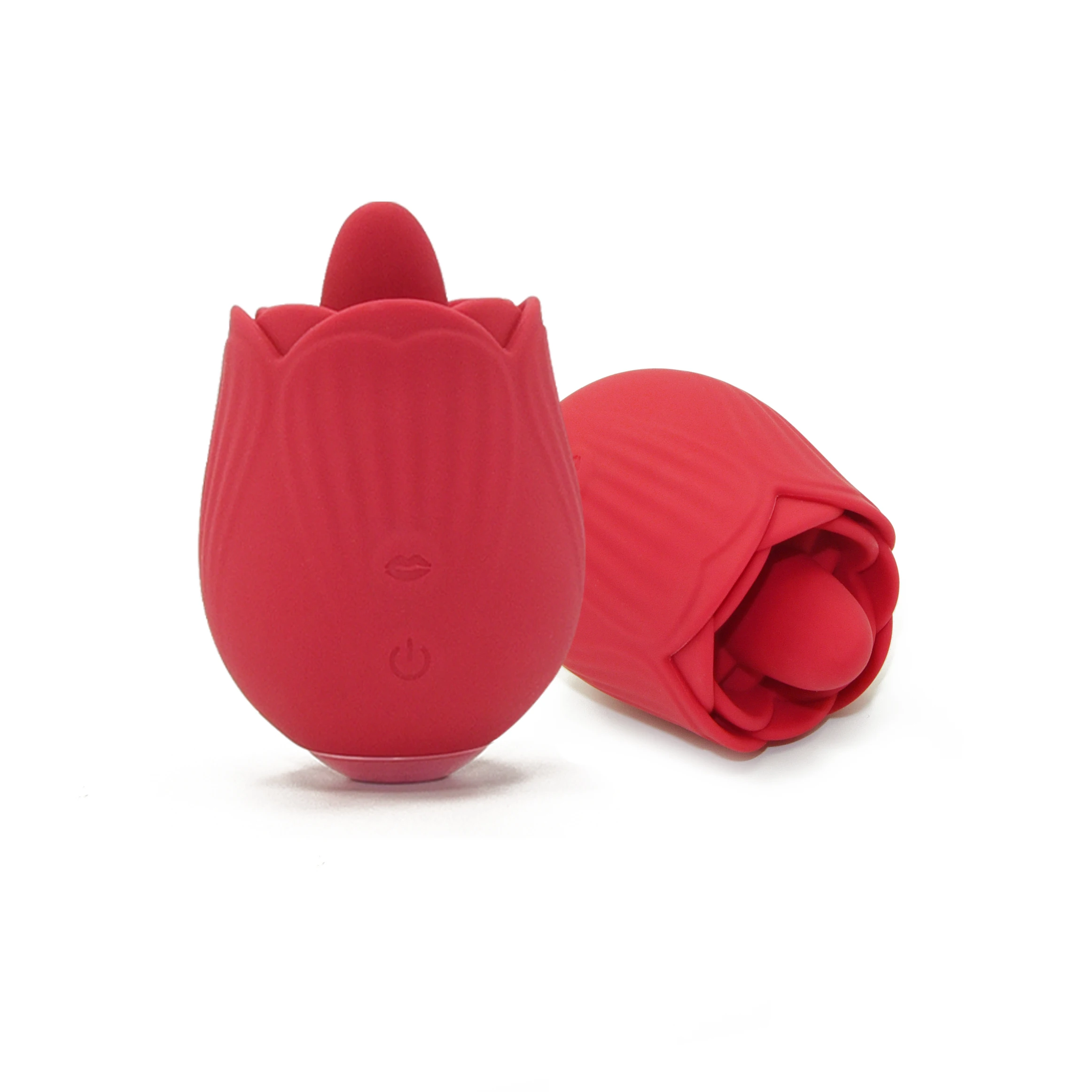 Red Flower Wireless Clitoris Red Rose Vibrator Tongue Clit Licking Clitoris  Stimulator Rose Vibrator Sex Toys for Woman
