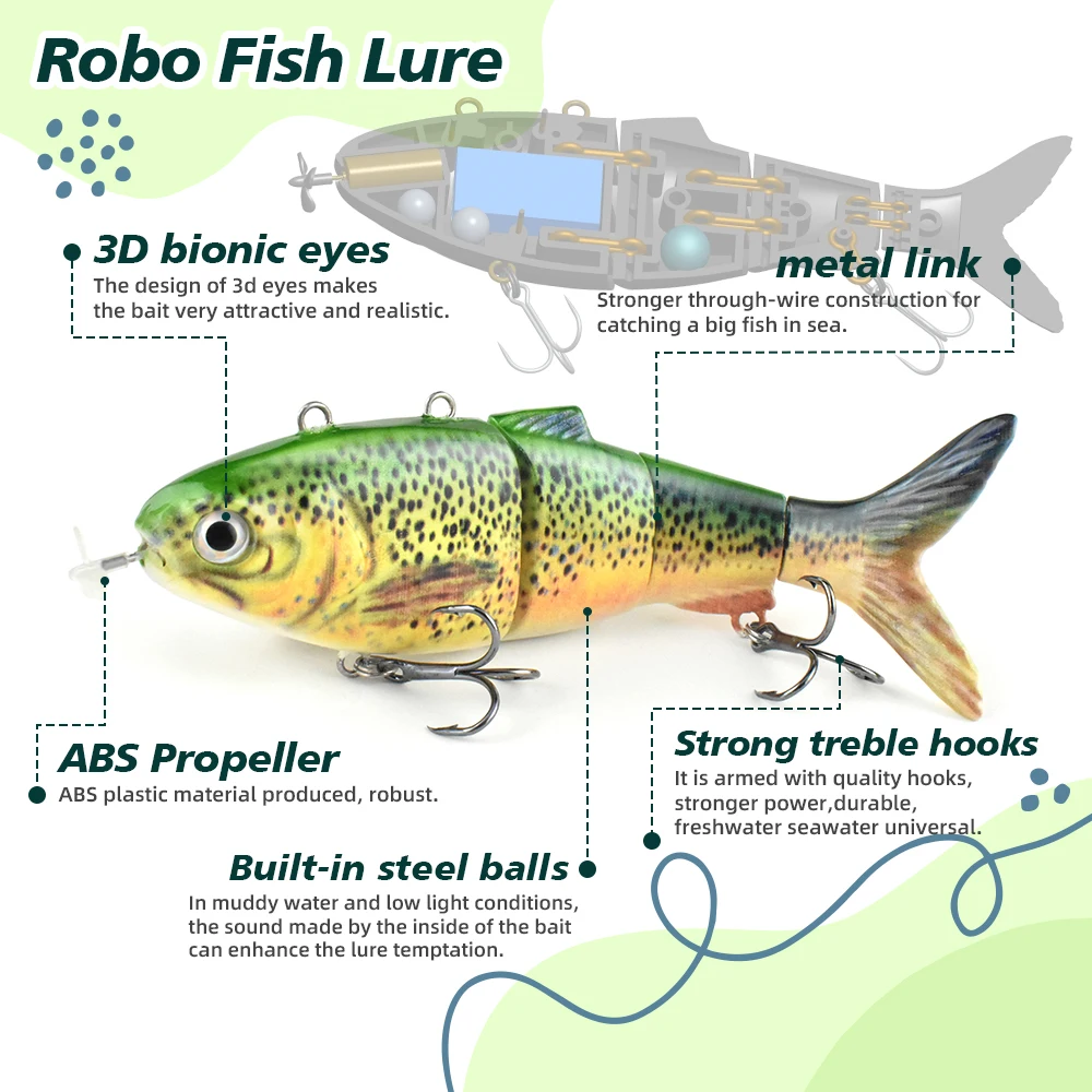 electeic bait.fish sound lure KANAMA Smart Bait Air,Electric LureSound Attraction,Vibrating Actions for More Bites, Rechargeable Robotic Swim Bait Live Fish Simulation for Freshwater and Coastal Fishing : Sports & Outdoors and saltwater applications WIILGN Electric Fishing Lures for