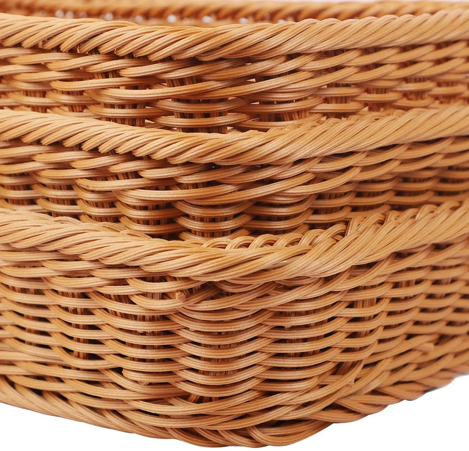 Wholesale Rectangular Pp Rattan Supplier Empty Food Resin Storage
