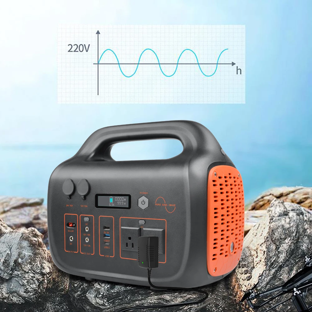 AC Pure Sine Wave 220V/50HZ Portable Power Station Lithium Ion Solar Generators 1000wtt 1500wtt