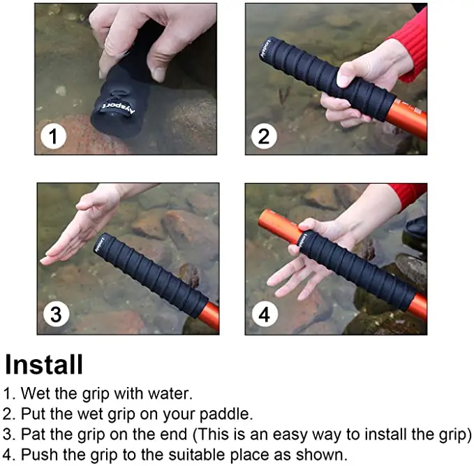 Antifreeze Blister Prevention Kayak Takeapart Paddle Grips Nonslip