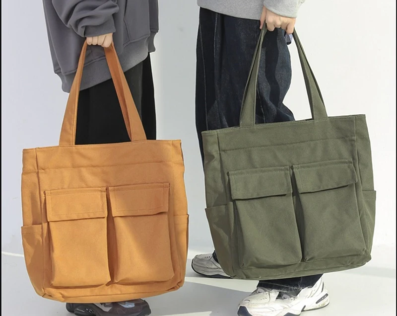 Custom Made Multicolor Vintage Art Canvas Bag With Multiple Pockets Buy Custom Simplicity