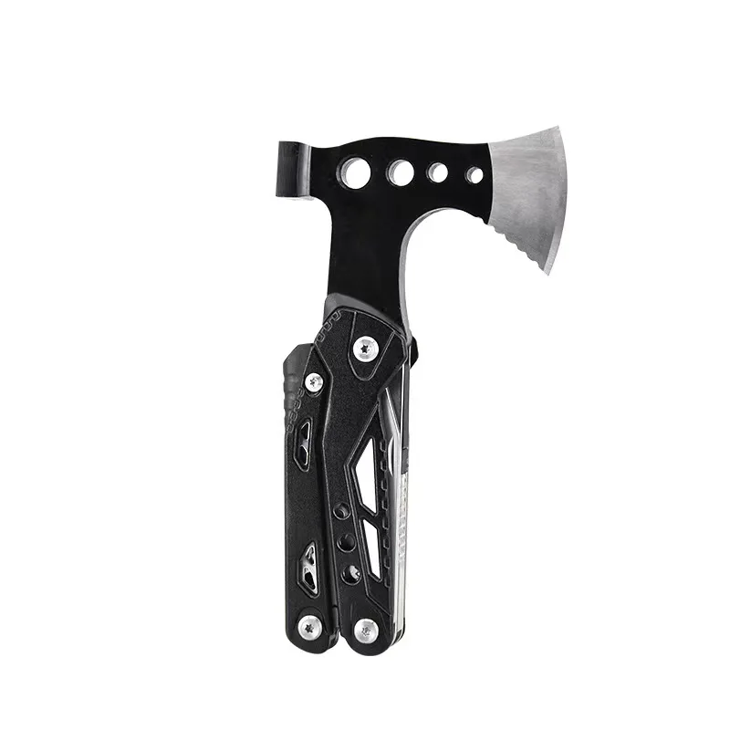 Upgraded 16-in-1 Multi-Tool for Camping Survival Gear with Axe Hammer Pliers Saw Screwdriver Gift for Men Dad Industrial Grade