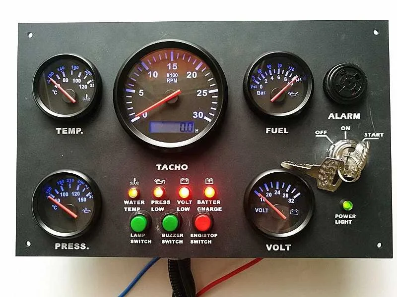 Customize Engine Car Motorcycle Instrument Cluster Gauge Meter Panel Dashboard for Marine Boats Ship