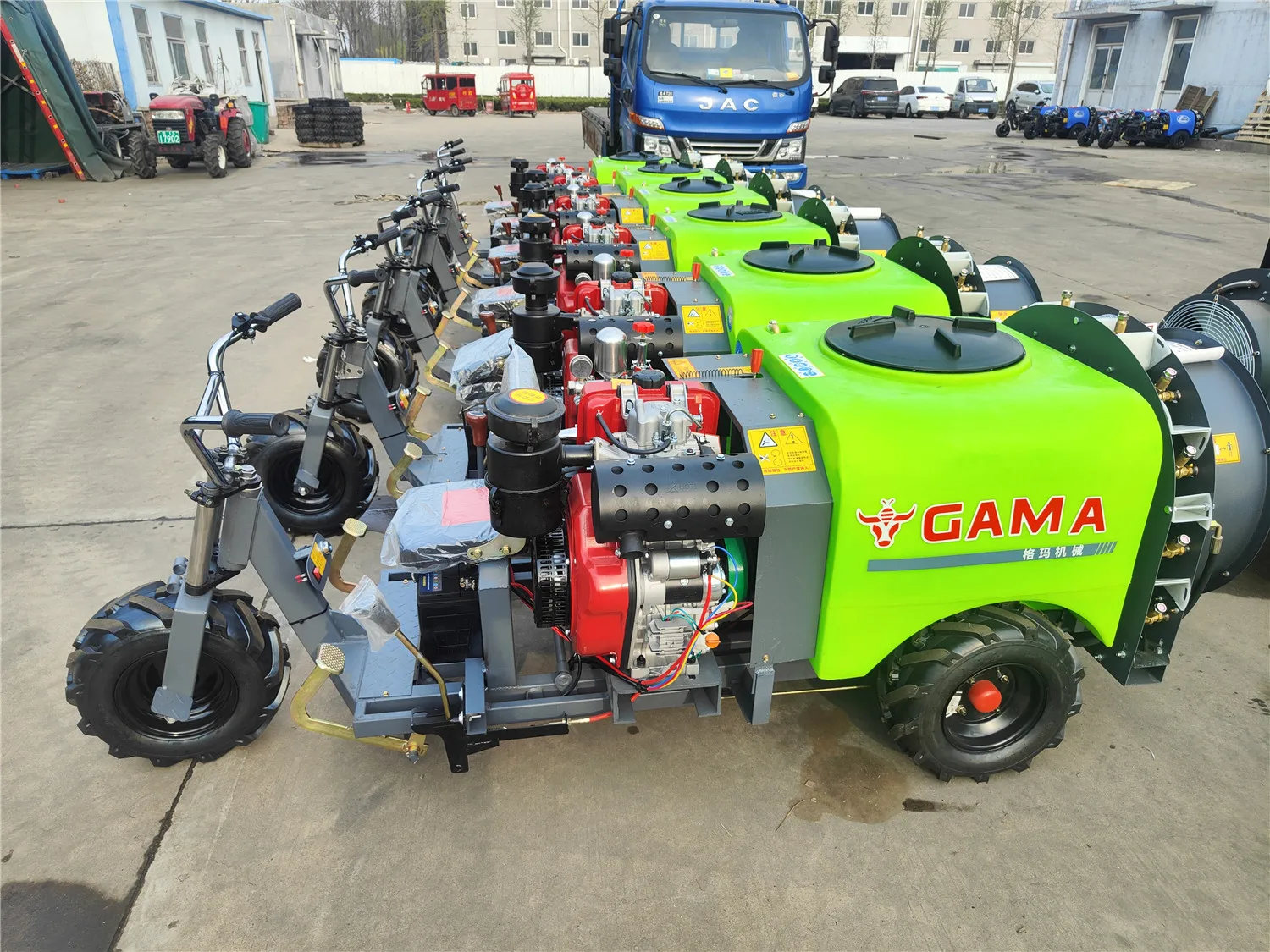 Gama Machinery Tractor Mounted Air Blast Orchard Sprayer Mist Blower ...