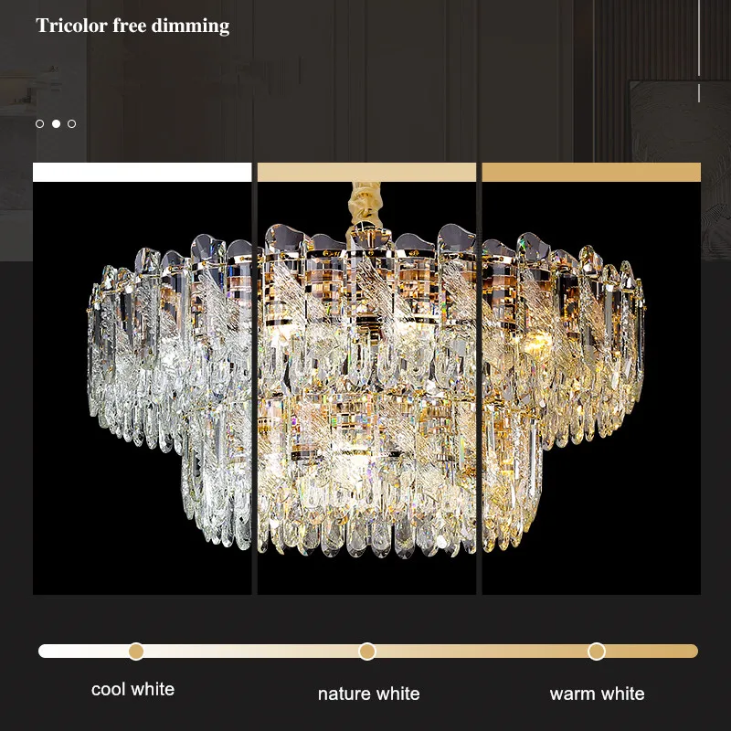 Подвесная люстра с кристаллами