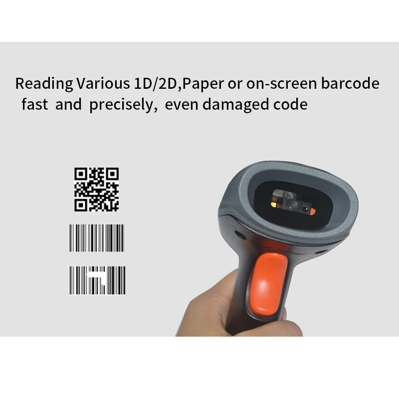 EDOO Wireless 2.4G WIFI 1D 2D Inventory Check Warehouse Portable Bluetooth Handheld Barcode Scanner (图1)