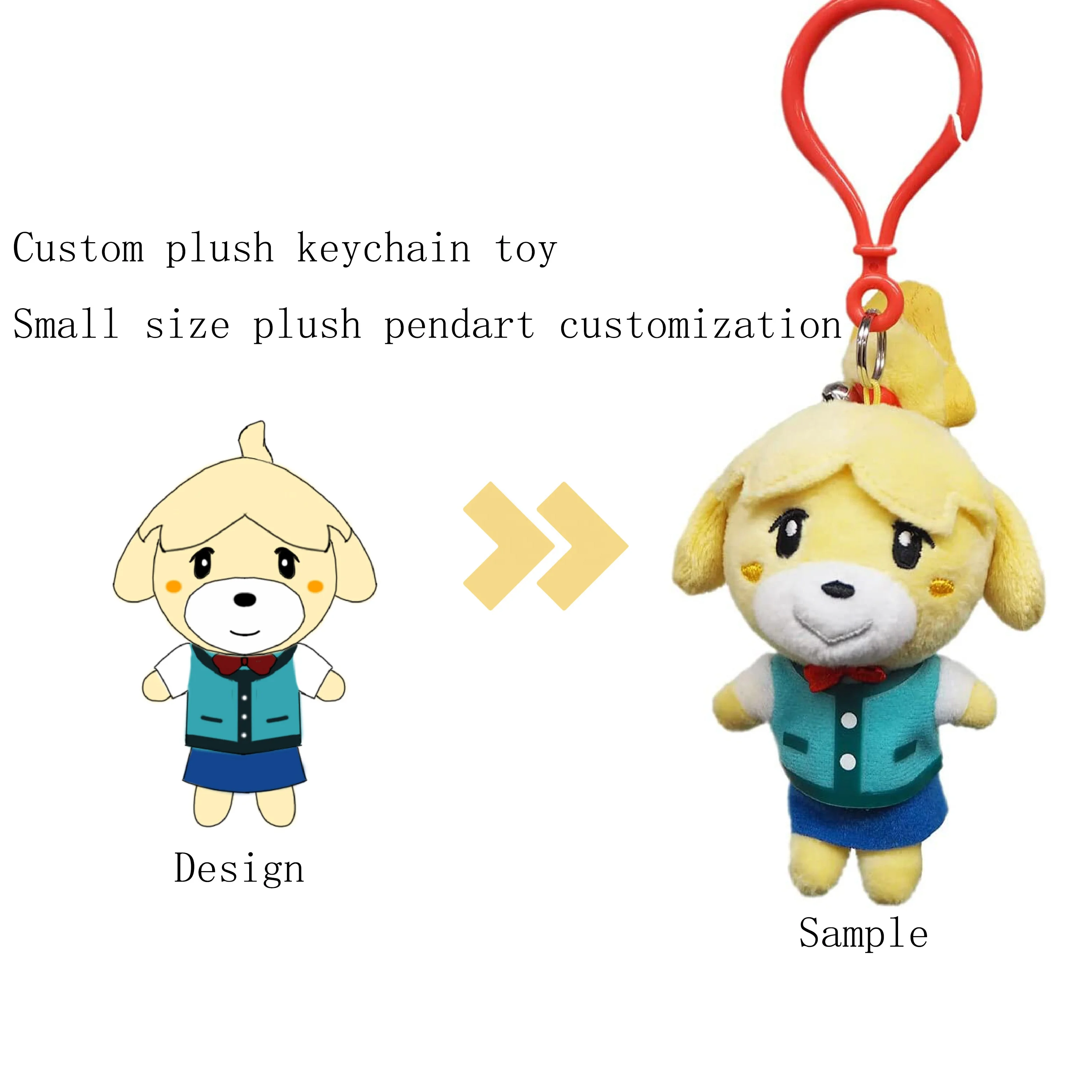 Wholesale Cheap Promotion Bulk Custom LOGO Mini Animal Toy Plush Keychain Kids Backpack Bag Soft Stuffed Plush Keychain