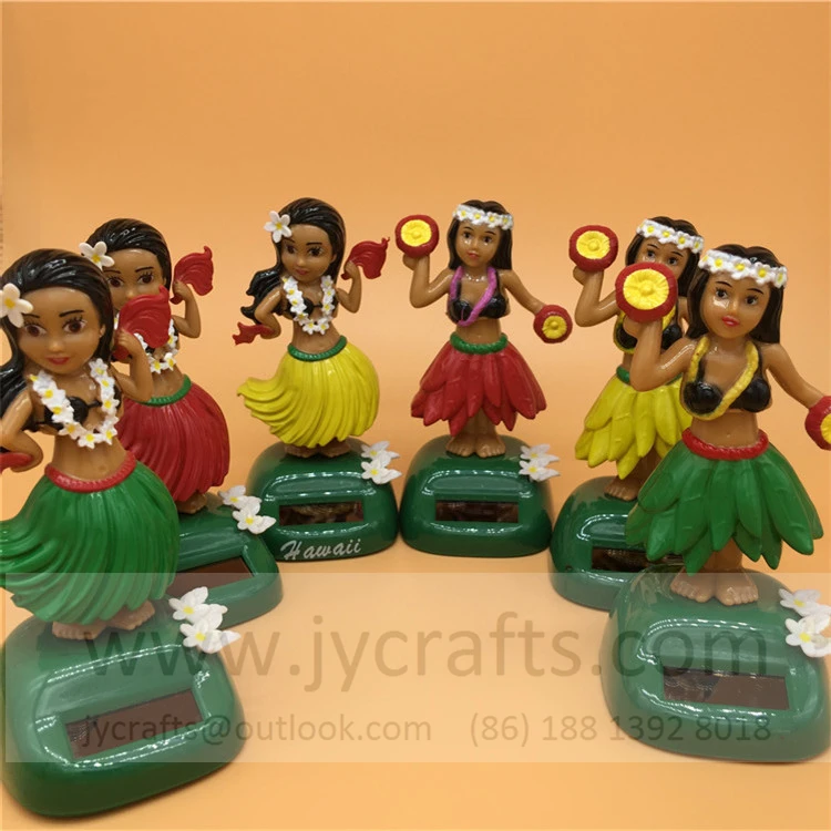 
 Милые сувениры, подарок на солнечной батарее, гавайская танцевальная кукла Hula для украшения окон  
