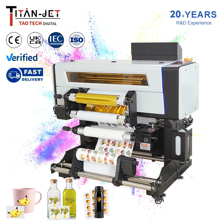 2025-ös gyári nagypontosságú UV DTF I1600-as nyomtató importált printfejjel új állapotú kristálycímke transzfer matrica LOGÓ nyomtató