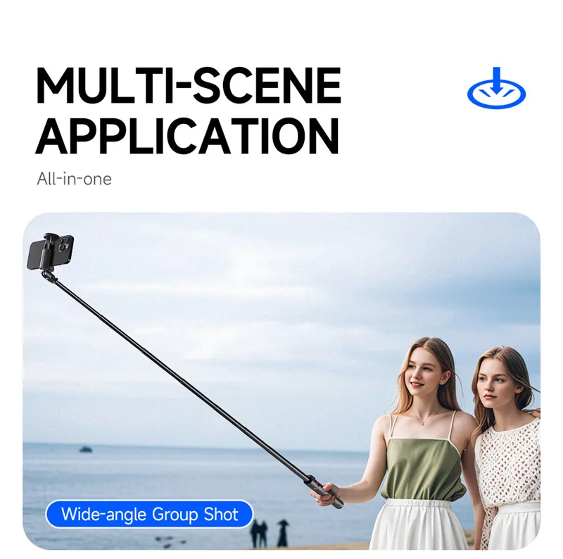 NEW TT01 All-in-one Auto Jump Open Tripod Magnetic Remote Drop Automatically Tripod 1.77m Super Long Rod Selfie Stick