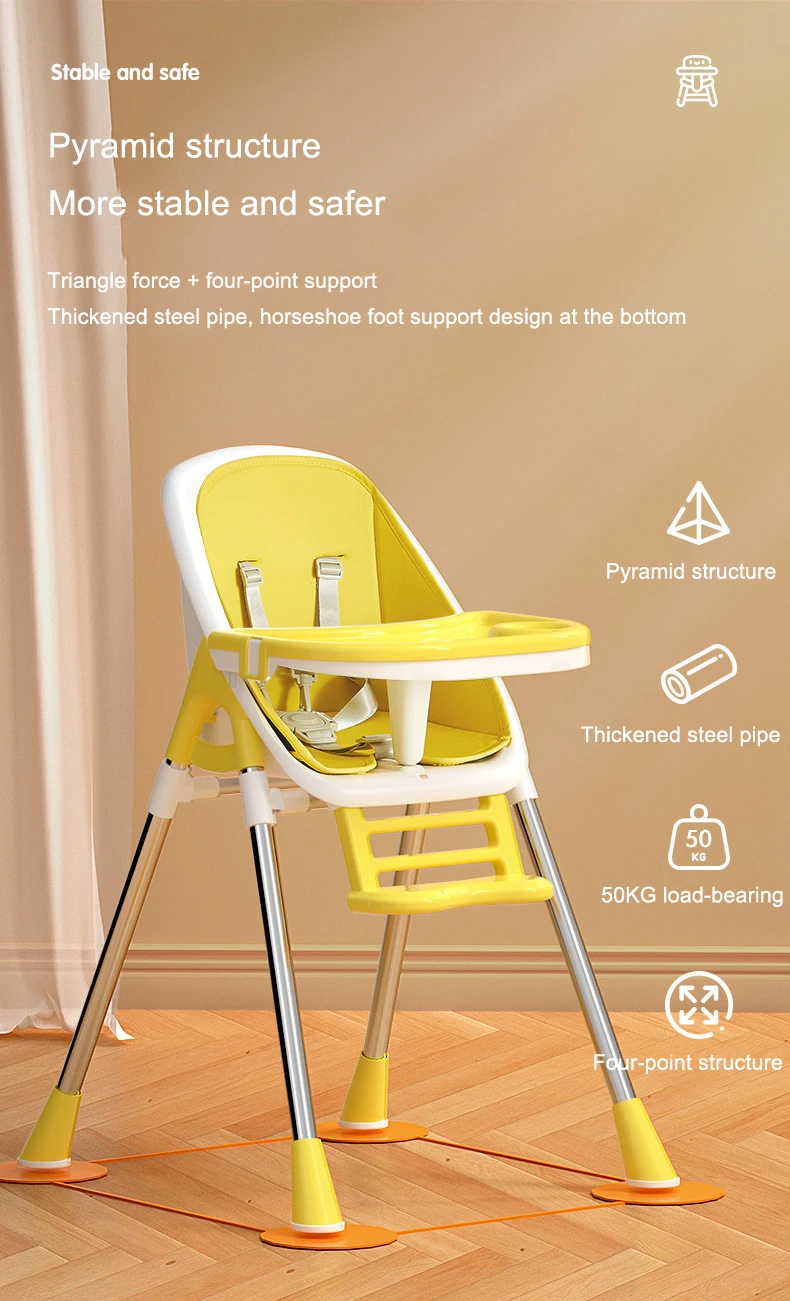 China factory high chair baby feeding portable feeding chair baby seat plastic 2 in 1 for kids and children eating dining