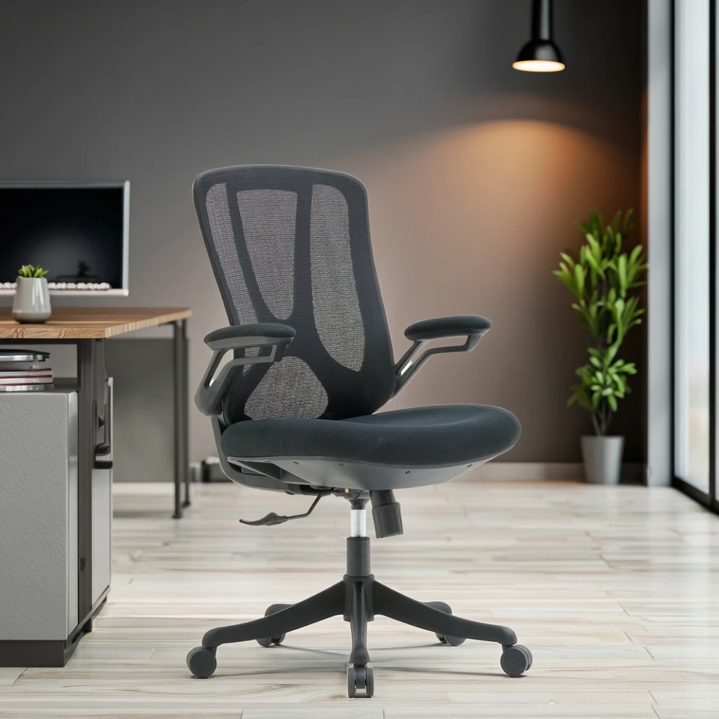 Modern Stylish Hotel Ergonomic Conference Lift Chair Furniture Chairs Fixed Headrest Thick Memory Foam Seat Sliding Fixed 2