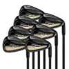 Set di 7 mazze in ferro nero con shaft in carbonio di grado MTG056