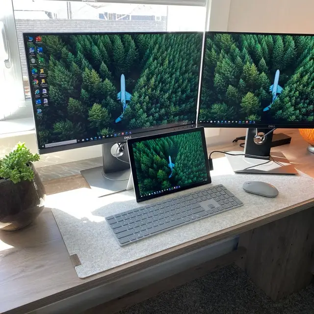 Felt Cork Office Computer Desks Mat Home Keyboard Laptop Mat Pad Desk Organizer Protector