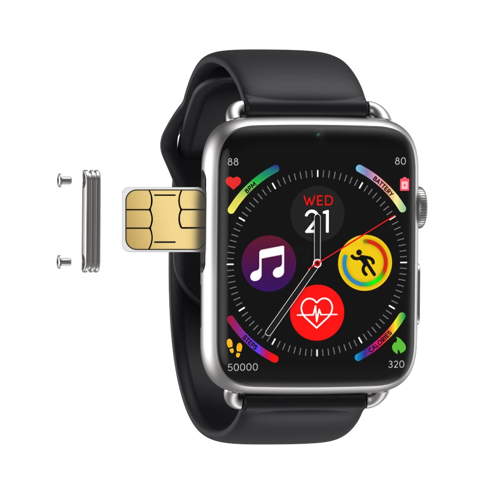 Watch with sim outlet card