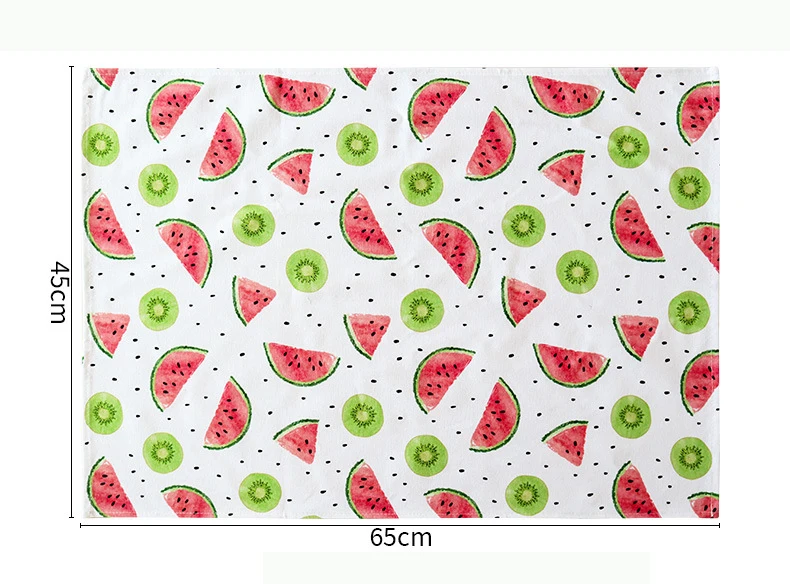 Custom Thickened Kitchen Tea Towels Cotton Napkins Cloth Cotton Printed Napkins