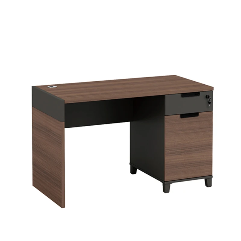 Small Simple Design Melamine Single Person I Shaped Office Desk Staff Table for Office Table