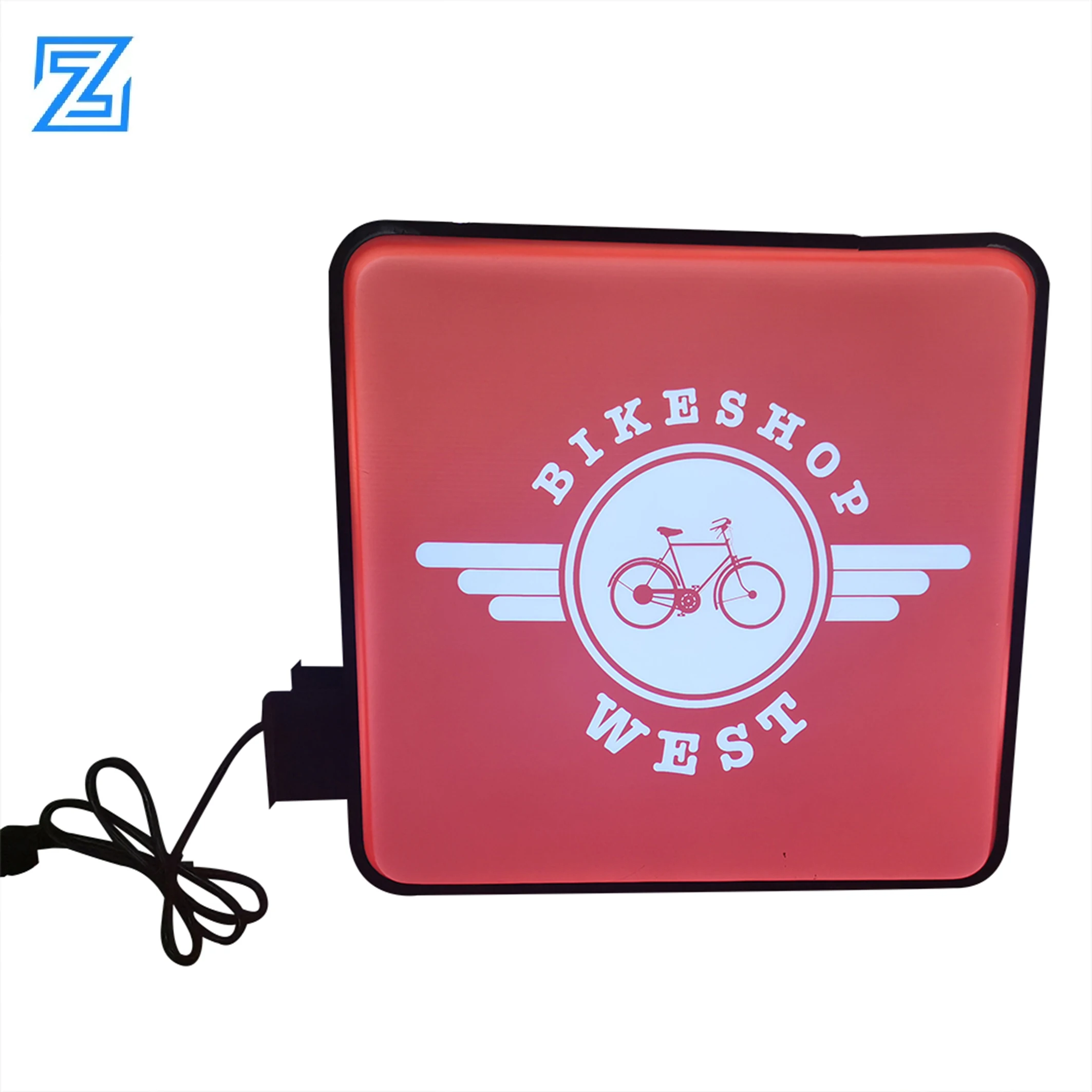Custom New Style Waterproof Advertising LED Light Box for Shop Square Shape Double Sided Luminous Mental Acrylic Lightbox