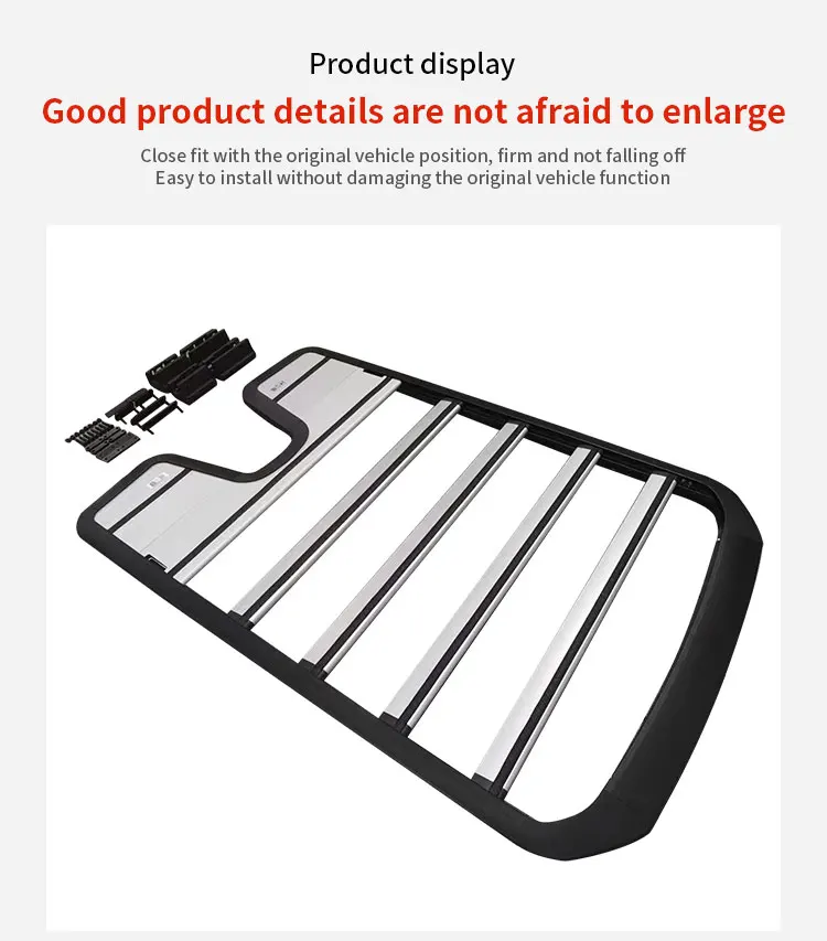 New Style Aluminum Alloy Roof Basket for Land Rover Defender 90 110 Roof Rack Roof Basket Luggage Rack manufacture