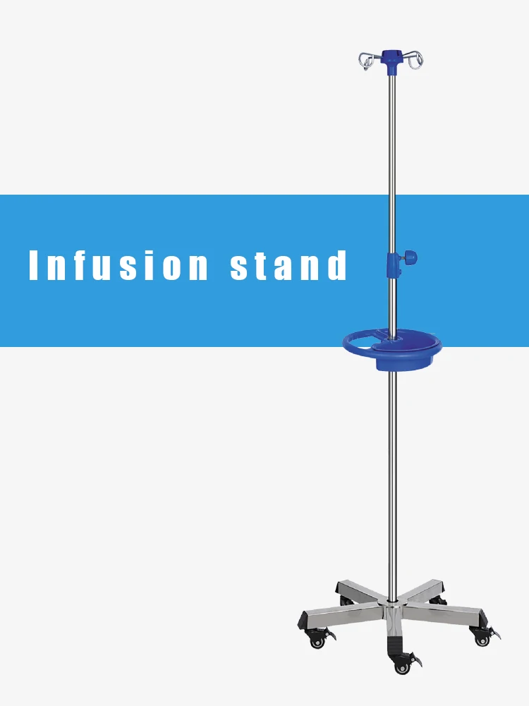 Medical Hanging Iv Drip Stand Hospital Iv Pole For Infusion Tranfusion