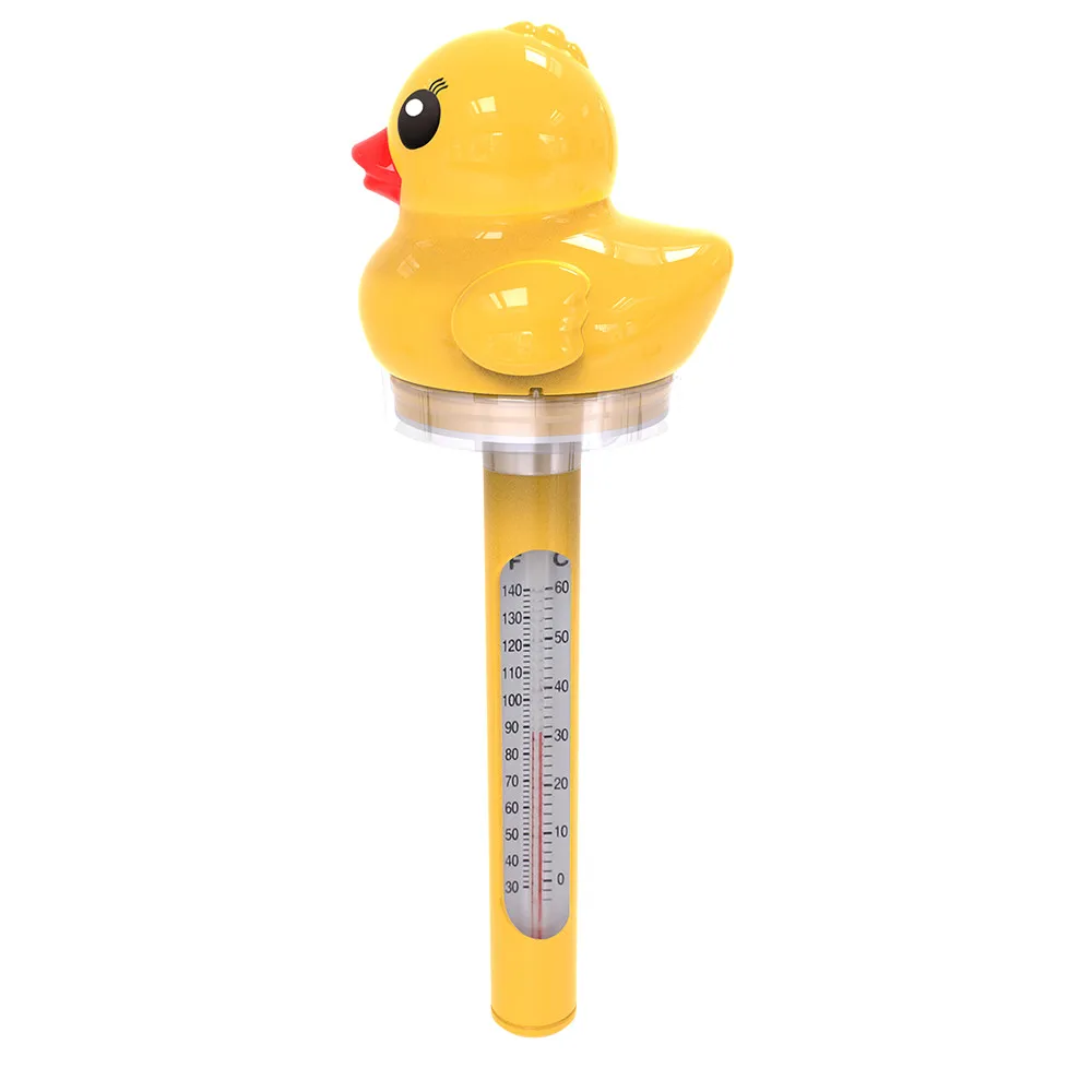 Floating Duck Pool Thermometer Solar Powered Pond Water Thermometer