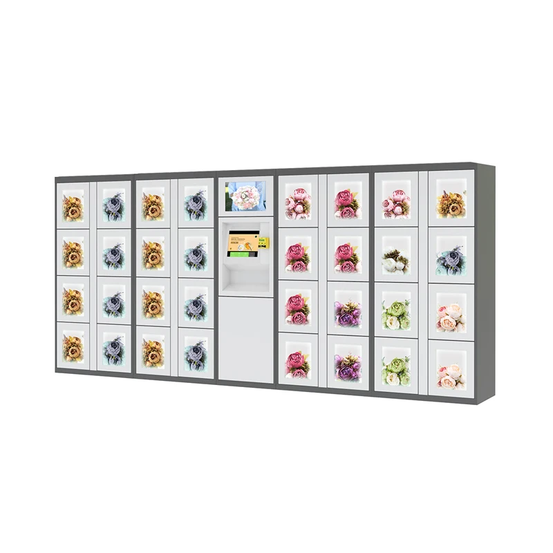 Flowers Vending Machine Gift High-End Automatic Outdoor Flower for Selling Bouquets With Transparent Shelf Display Large Window