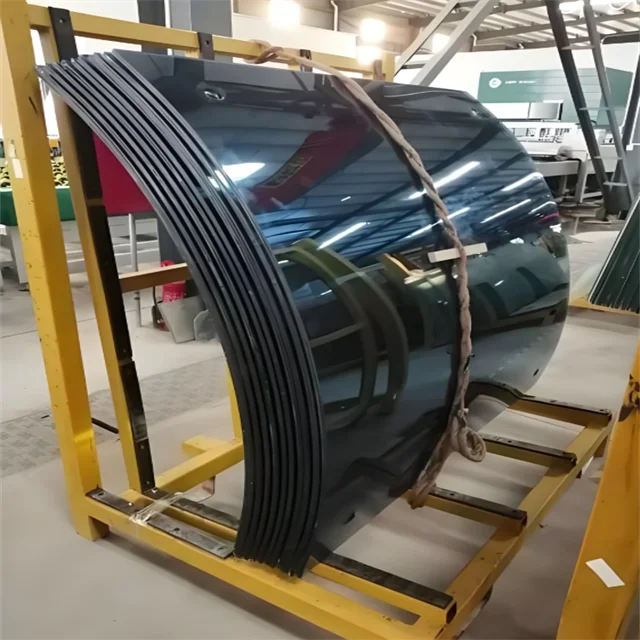 Customized 8+8mm10+10mm 12+12mm Curved Tempered Laminated Glass UV Resistant Impact Soundproof Building Safety Glass