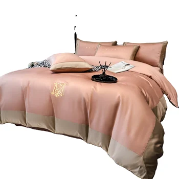 Solid bedsheets bedding set 100% cotton egyptian cotton