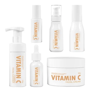 Custom Wholesale Korean Skincare Kit Natural Moisturizing Whitening Anti Aging Facial Vitamin c Skin Care Set