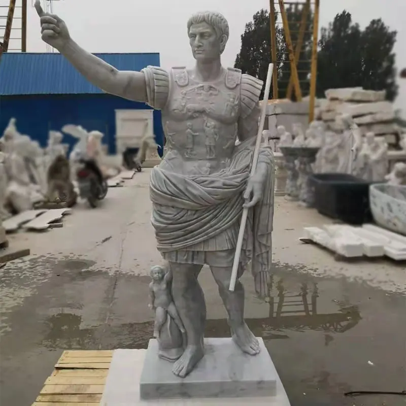 西洋の有名な大理石の等身大ローマ皇帝ユリウスシーザーアウグストゥス像 - Buy Roman Emperor Statue,Roman Emperor  Marble Statue,Life Size Human Statue Product on Alibaba.com