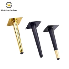 Brass Inclined Conical Leg for Furniture for Coffee Tables Chairs Beds Cabinets Sofas Gold Chromium Iron for Kitchen Hotel Use