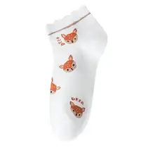 Fashion Sweet Animal Dots Check Letter Girl Short Dress Socks Preppy Style Custom Cotton Ankle Socks for Women