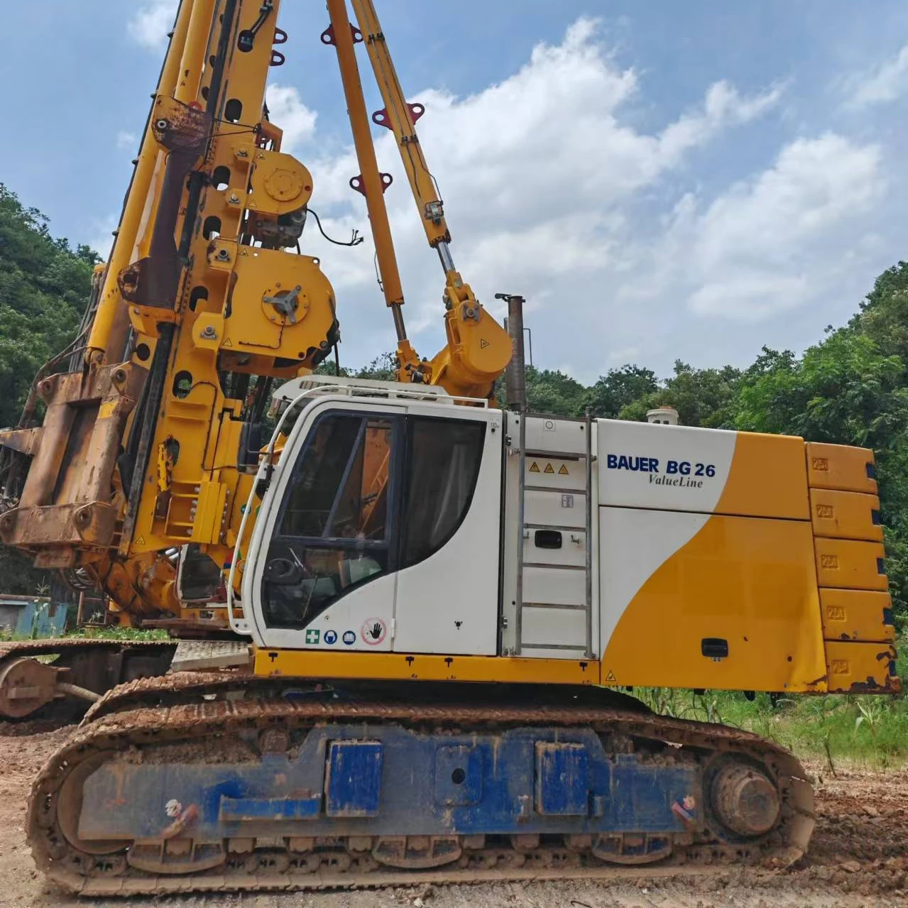 Foundation Piling Used Bauer BG26 BG30 Rotary Drilling Rig Crawler Mounted Drill Rig Machine