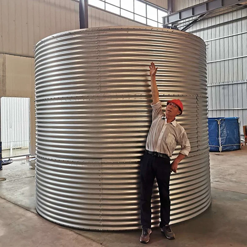 Prefabricated Galvanized Corrugated Water Tank Fire Water Tank Agricultural Water Tank for Irrigation
