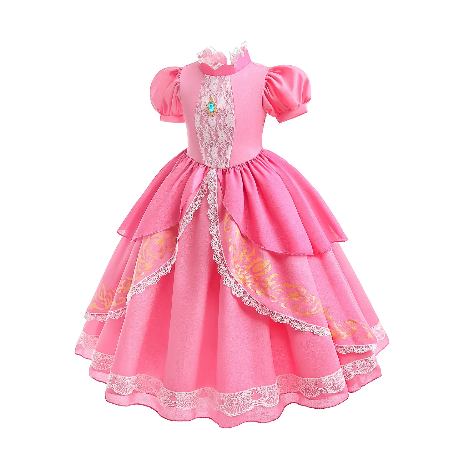 strapless open back dress Toddler Birthday Party Pageant Flower Bead Princess Dress – marryshe main image 0