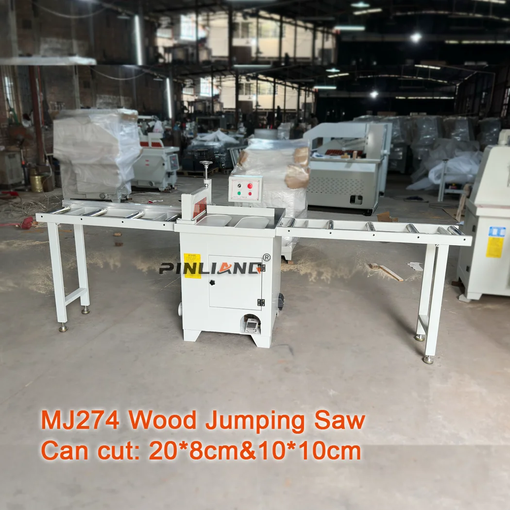 PINLIANG Woodworking Circular Waw Cutting Machine Industrial Pneumatic Control Wood Cross Cut off Saw