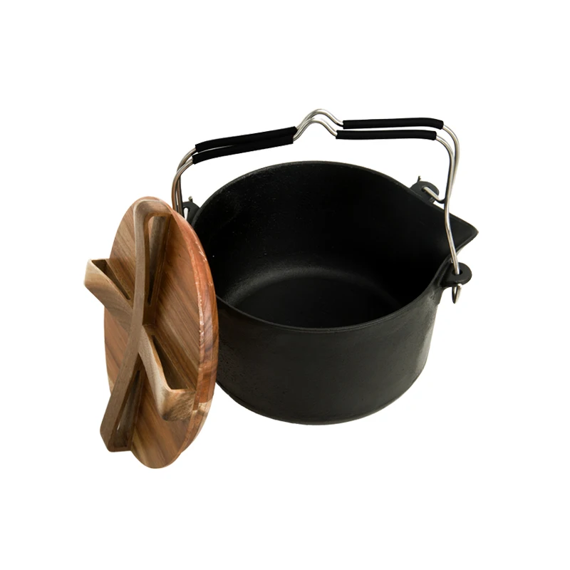 Wild Land Multi-function Outdoor Cookware Cast Iron cooking pot set