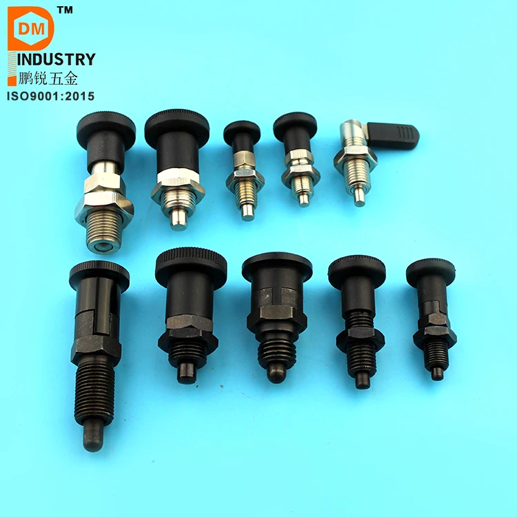 Lot de 5 boutons à ressort M16 pour équipement de fitness d'intérieur avec poignée à ressort, goupille de verrouillage pour vélo de fitness à domicile Lot de 5 boutons à ressort M16 pour équipement de fitness d'intérieur avec poignée à ressort, goupille de verrouillage pour vélo de fitness à domicile