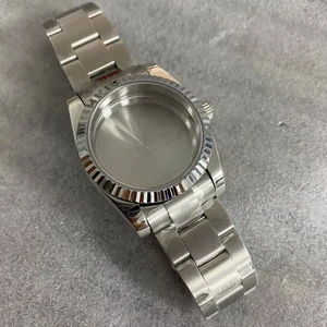 Customized Datejust case with Sapphire Glass Stainless Steel case Suitable for NH35/36 Movement 36mm Watch case
