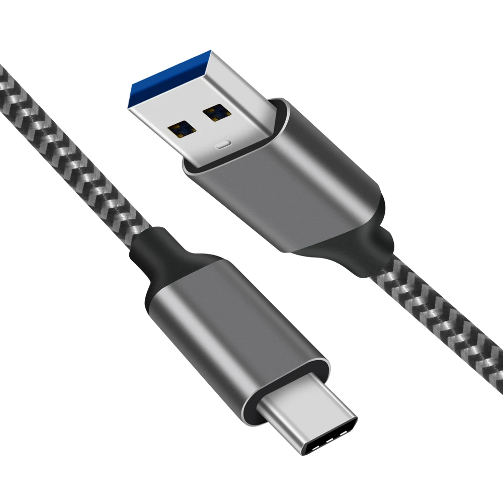 
 High end металлический корпус USB 3,2 Gen 1 type A(usb 3.0A) to USB Type C USB кабель с нейлоновой оплеткой кабель для быстрой зарядки  