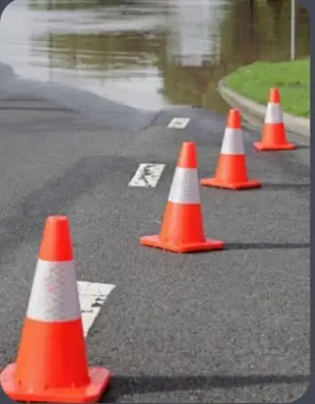 Traffic Crowd Control PVC Road Barricade Parking Safety Traffic Cone Barrier Tape Retractable Belt Barriers supplier