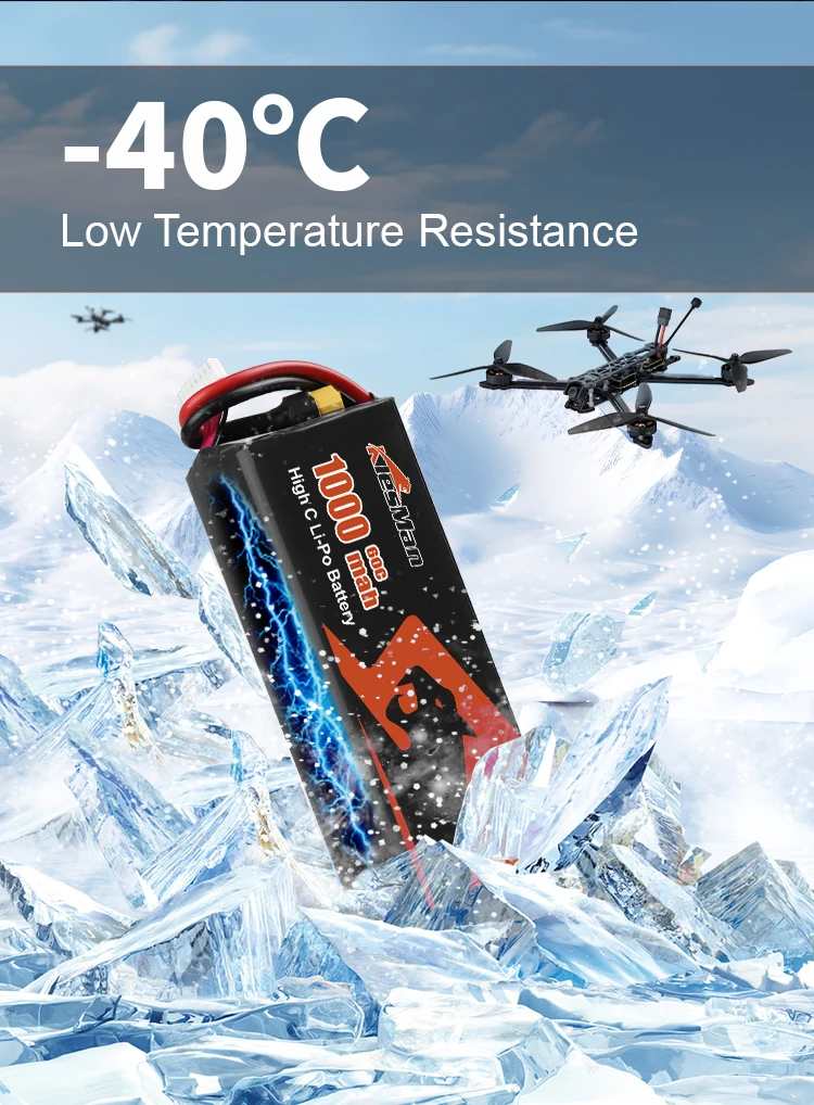 Bộ pin máy bay không người lái 6S tùy chỉnh 1000mah 22.2V pin Lipo cho máy bay không người lái RC FPV bền 6