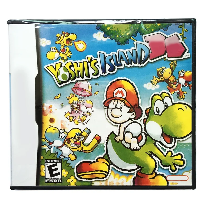 Yoshi's Island Video Game Card for 3DS NDSI NDSL NDS Console With Box and  Instruction Book Multi Language