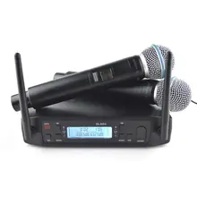 GLXD4 Wireless Microphone BETA58A Dual Handheld Microphone UHF PLL True Diversity Cordless Microphone System GLXD 4