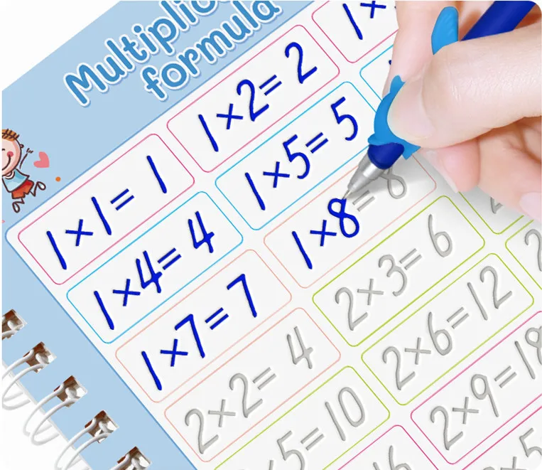 CL316 Custom English Handwriting Practice Copybook Reusable Sank Magic Copybook for Kids Magic Practice Copybook