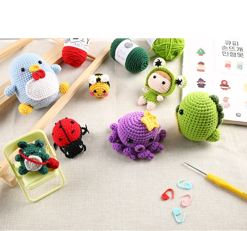 DIY Handmade Crochet Kit Ladybug Crochet Kits for Beginners Adults Crochet Kit